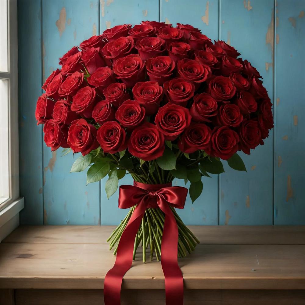 Букет Красные розы Блэк Меджик в Грачевке Ставропольского края