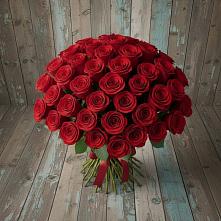 Букет 55 Красных роз Фридом #REPLACE_PRED# Грачевке Ставропольского края