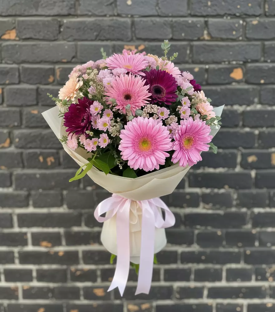 Букет цветов из: Герберы и Хризантемы в Грачевке Ставропольского края