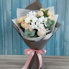 Букет цветов из:  Хризантемы и Розы в Грачевке Ставропольского края