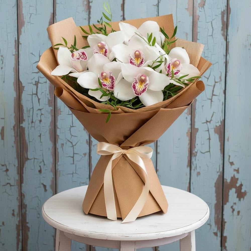 Букет цветов из: Орхидеи и Розы в Грачевке Ставропольского края