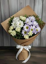 Букет цветов из:  Хризантемы и Розы в Грачевке Ставропольского края