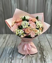 Букет цветов из:  Гвоздики, Розы и Хризантемы в Грачевке Ставропольского края