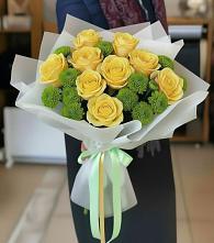 Букет цветов из:  Хризантемы и Розы в Грачевке Ставропольского края
