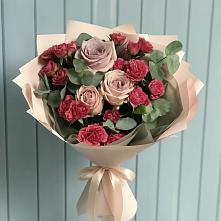 Букет цветов из:  Гвоздики и Розы в Грачевке Ставропольского края