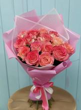 Букет 15 Розовых роз Равель в Грачевке Ставропольского края