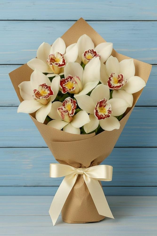 Букет цветов из: Орхидеи и Розы в Грачевке Ставропольского края