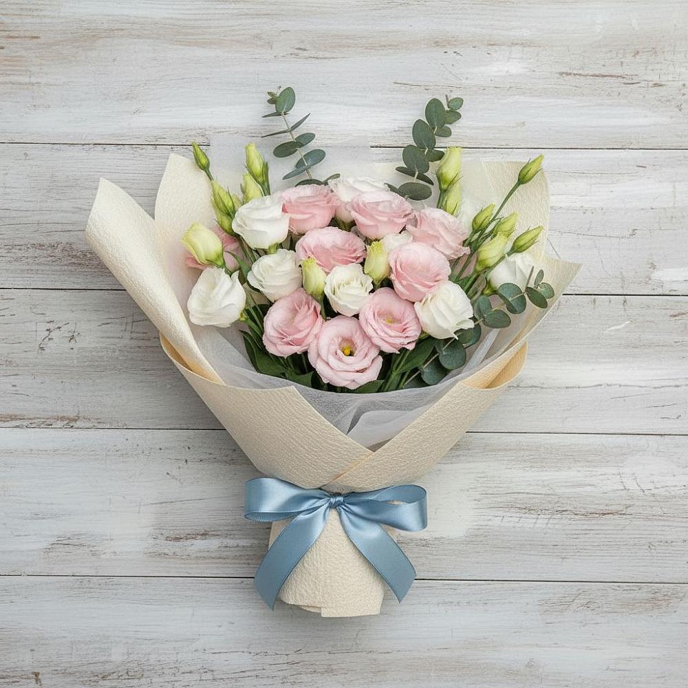 Букет цветов из: Лизиантусы в Грачевке Ставропольского края